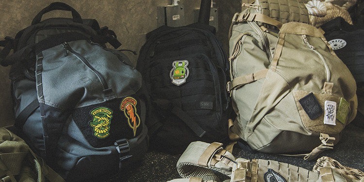 patches on bags