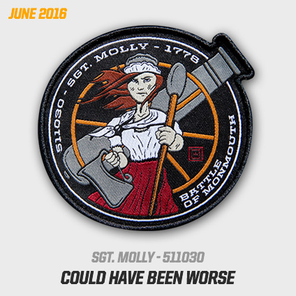 5.11 Tactical Patch Of The Month 511072 WWII 75th Dec 2019 POTM 5.11 Patch LAST1